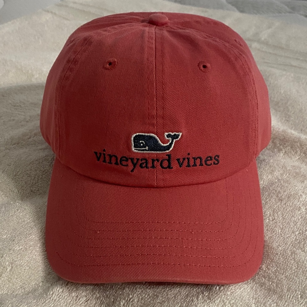 Vineyard Vines Coral Cap with Whale Logo